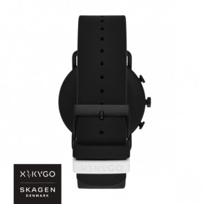 Horlogeband Skagen SKT5202 Silicoon Zwart 22mm